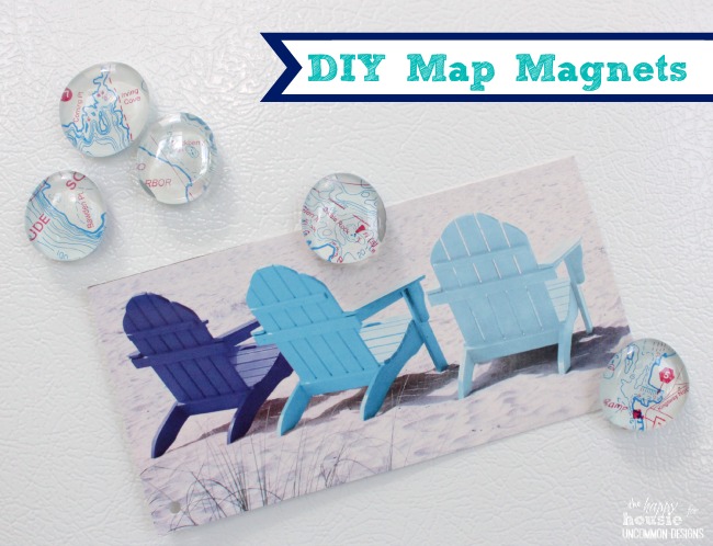 DIY Map Magnets by The Happy Housie for Uncommon Designs main