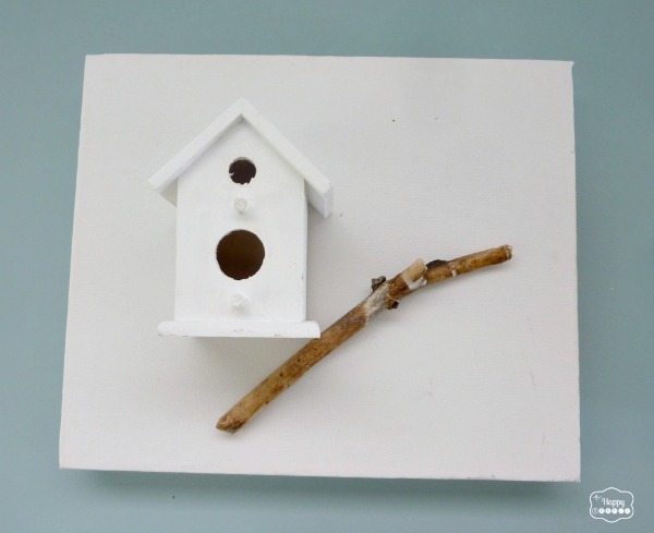 Turn Nature and Holiday Collections into Art at The Happy Housie birdhouse and twig