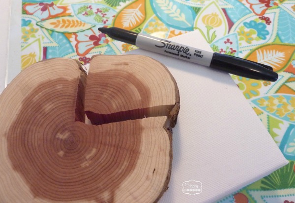 Turn Nature and Holiday Collections into Canvas Art at The Happy Housie sharpie