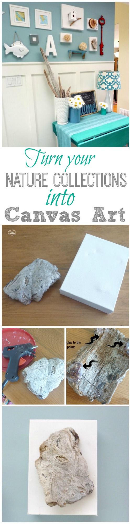 Turn Your Nature Collections into Canvas Art at The Happy Housie