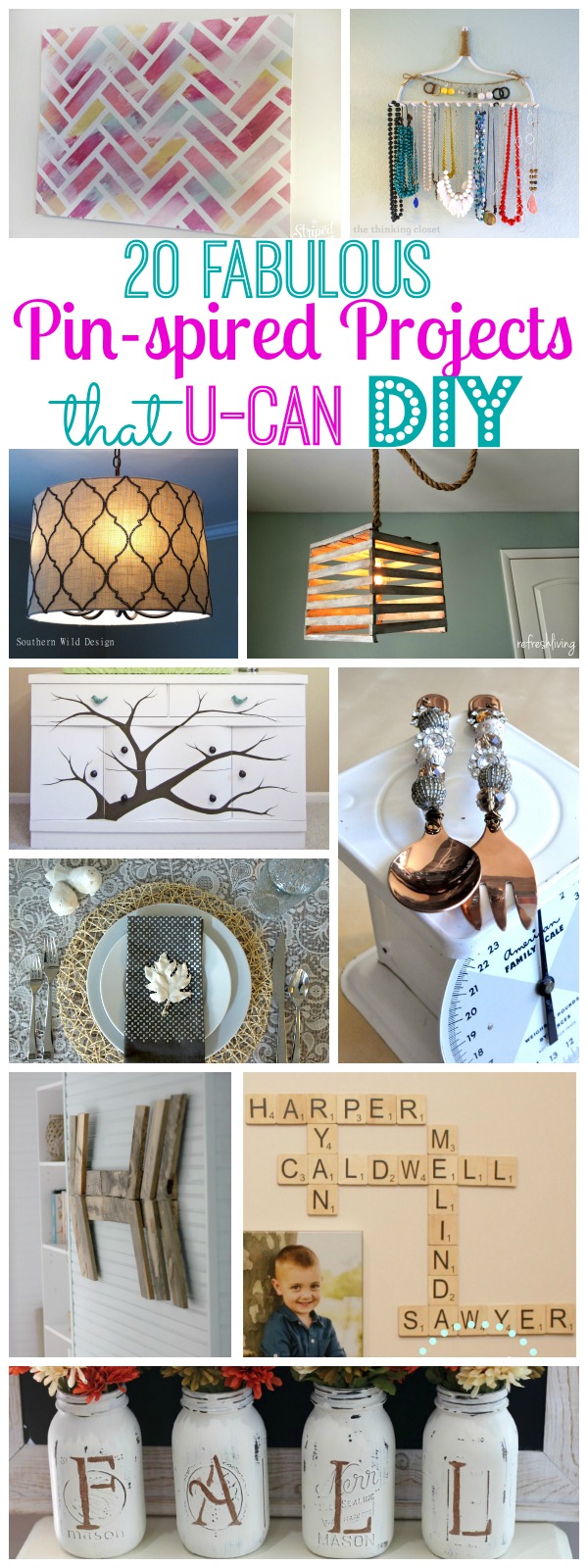 20 Fabulous Pin-spired Project that you can DIY at The Happy Housie