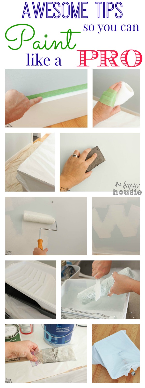 Awesome Tips so You Can Paint Like a Pro at The Happy Housie