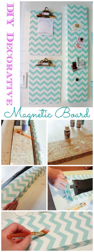 DIY Decorative Magnetic Board at The Happy Housie
