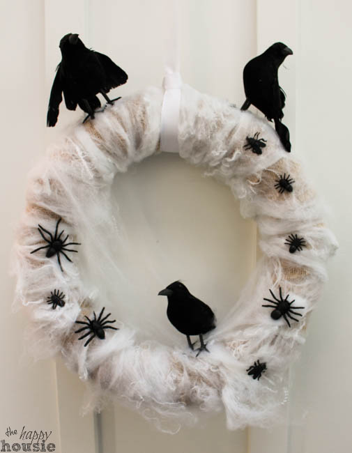 Crows on a Misty Evening Halloween Wreath at The Happy Housie-5