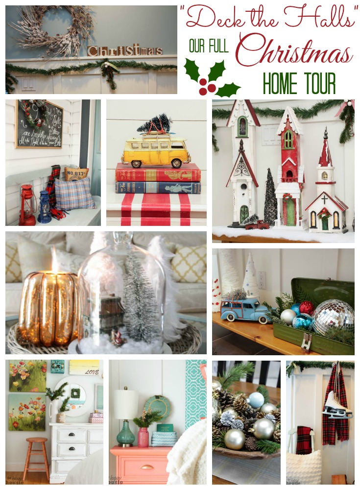 Deck the Halls our full Christmas Home Tour come on by to take a tour of our Christmas Decor at The Happy Housie