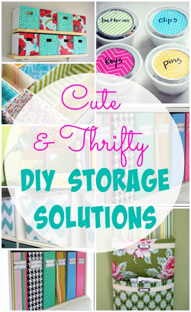 Cute and Thrifty DIY Storage Solutions at The Happy Housie