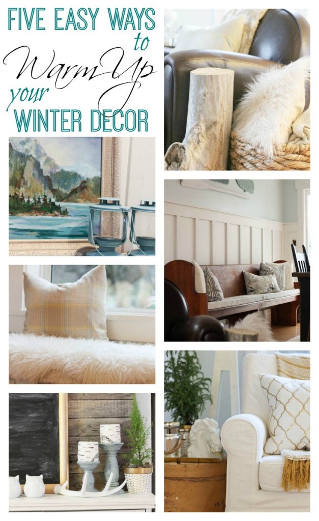 Five Easy Ways to Warm Up Your Winter Decor at The Happy Housie