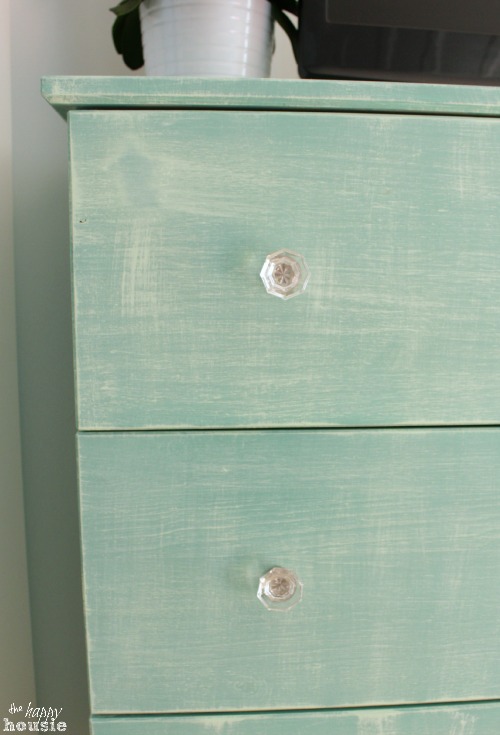 IKEA Tarva Dresser Hack with faux Linen Texture at The Happy Housie after 2