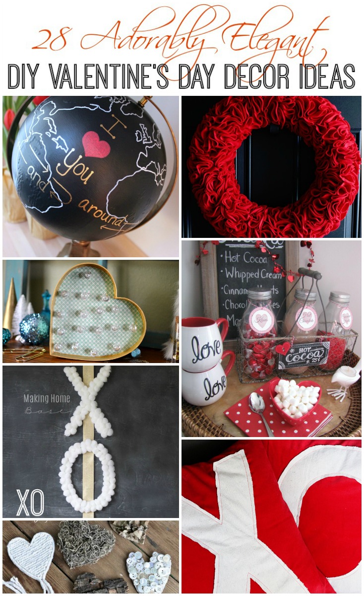 28 Adorably Elegant DIY Valentine's Day Decor Ideas at The Happy Housie