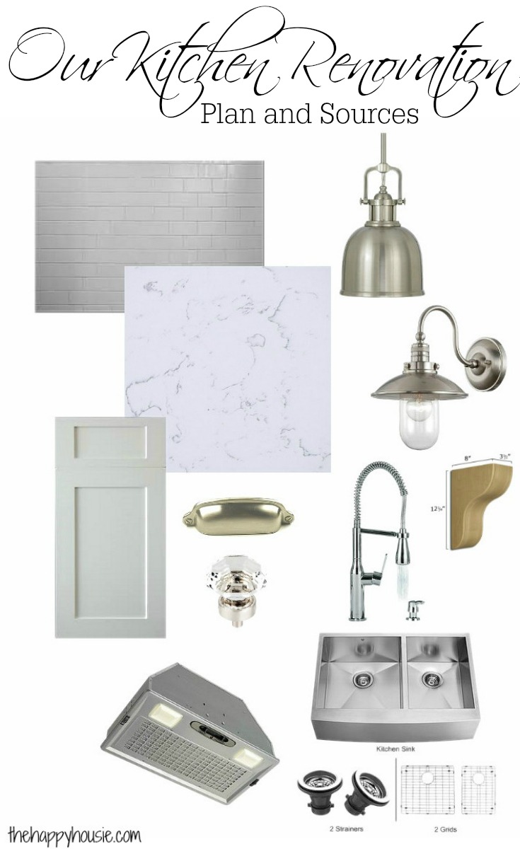 Our Kitchen Renovation Plan and Sources at thehappyhousie.com