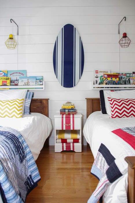 Nautical Camp Style Boys Bedroom Reveal at thehappyhousie.com-5