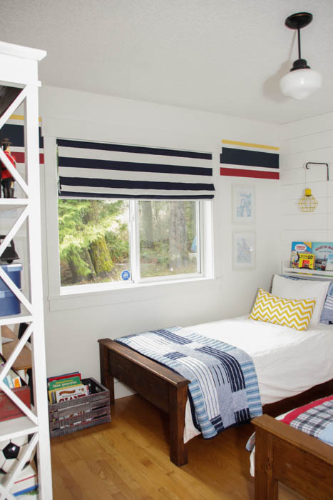 Nautical Camp Style Boys Bedroom Reveal at thehappyhousie.com-7