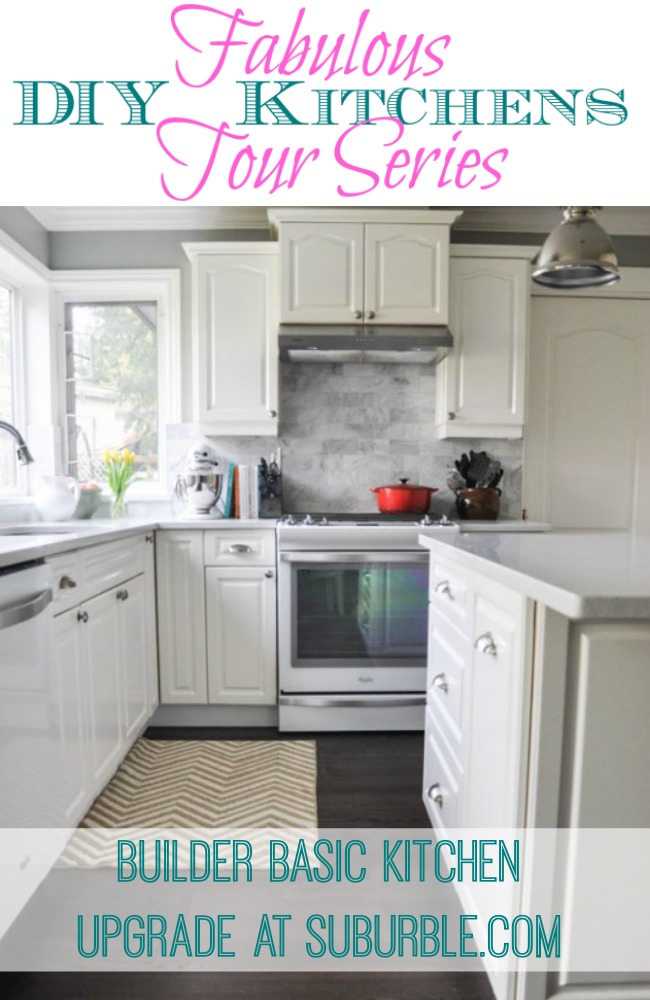 suburble kitchen makeover at thehappyhousie.com