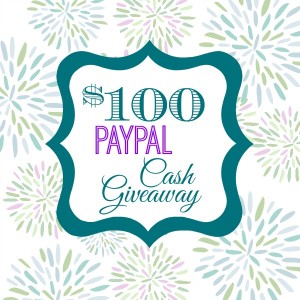 $100 paypal cash giveaway at thehappyhousie.com