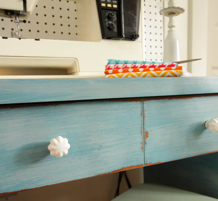 Free Desk Makeover with DIY Homemade Chalk Based Paint at thehappyhousie.com-29