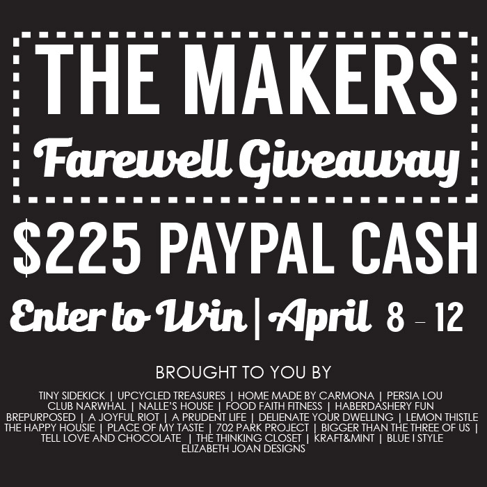 The Makers Farewell Giveaway Square
