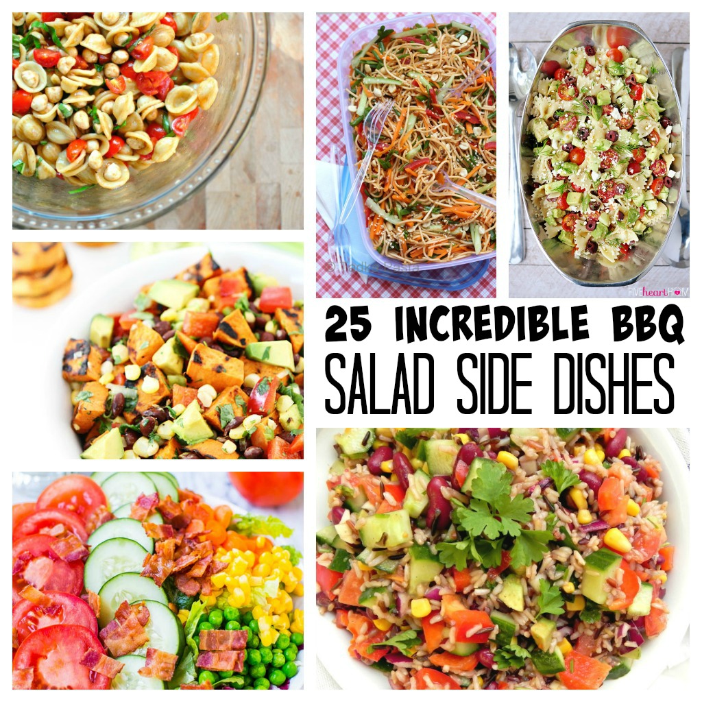 25 Incredible BBQ Salad Side Dishes to help you sail through BBQ season at thehappyhousie.com
