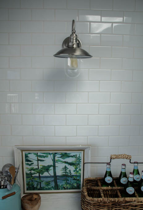 Installing our new kitchen lighting sconces and pendants from build.com at thehappyhousie.com-14