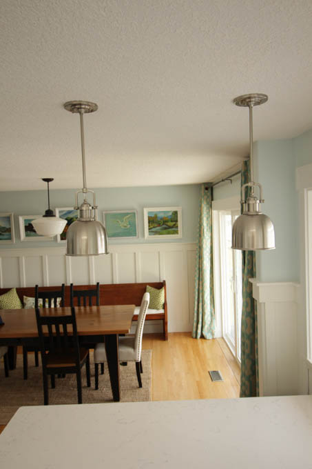 Installing our new kitchen lighting sconces and pendants from build.com at thehappyhousie.com-20