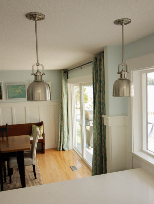 Installing our new kitchen lighting sconces and pendants from build.com at thehappyhousie.com-21