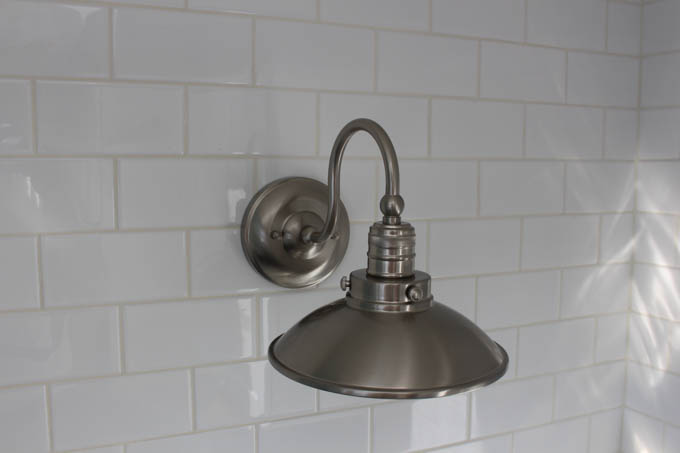 Installing our new kitchen lighting sconces and pendants from build.com at thehappyhousie.com-8