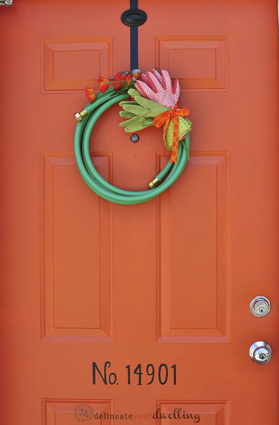 yard tool wreath at Delineate