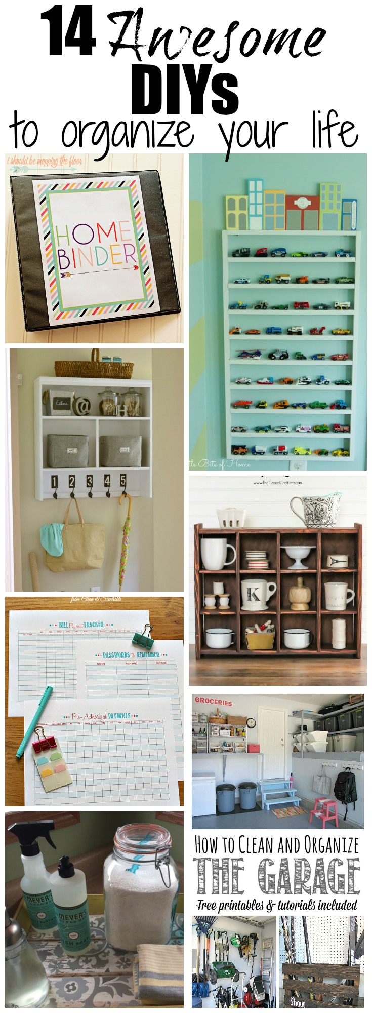 14 Awesome DIYs to Organize Your Life