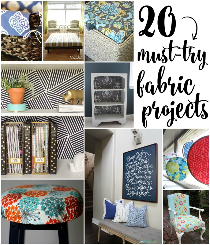 You've got to check out these 20 amazing DIY fabric projects -such creative ideas for using fabric in your decor