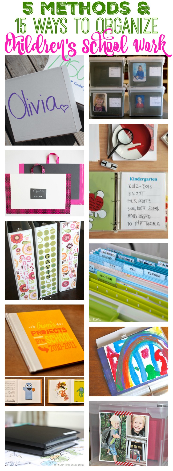 15 Fantastic Ideas For Organizing And Storing Children S School Work The Happy Housie
