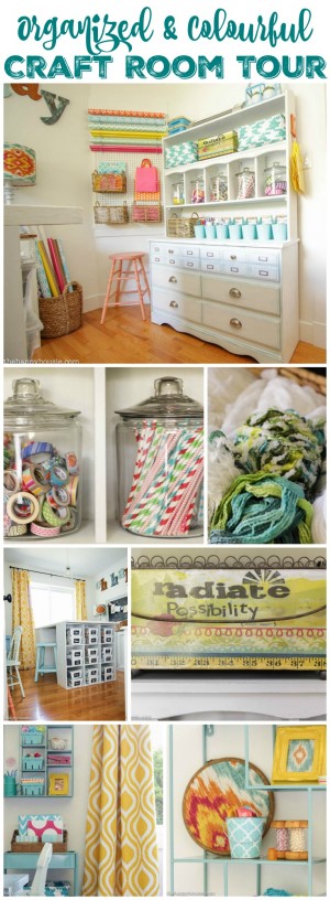Organized & Colourful Craft Room Tour | The Happy Housie