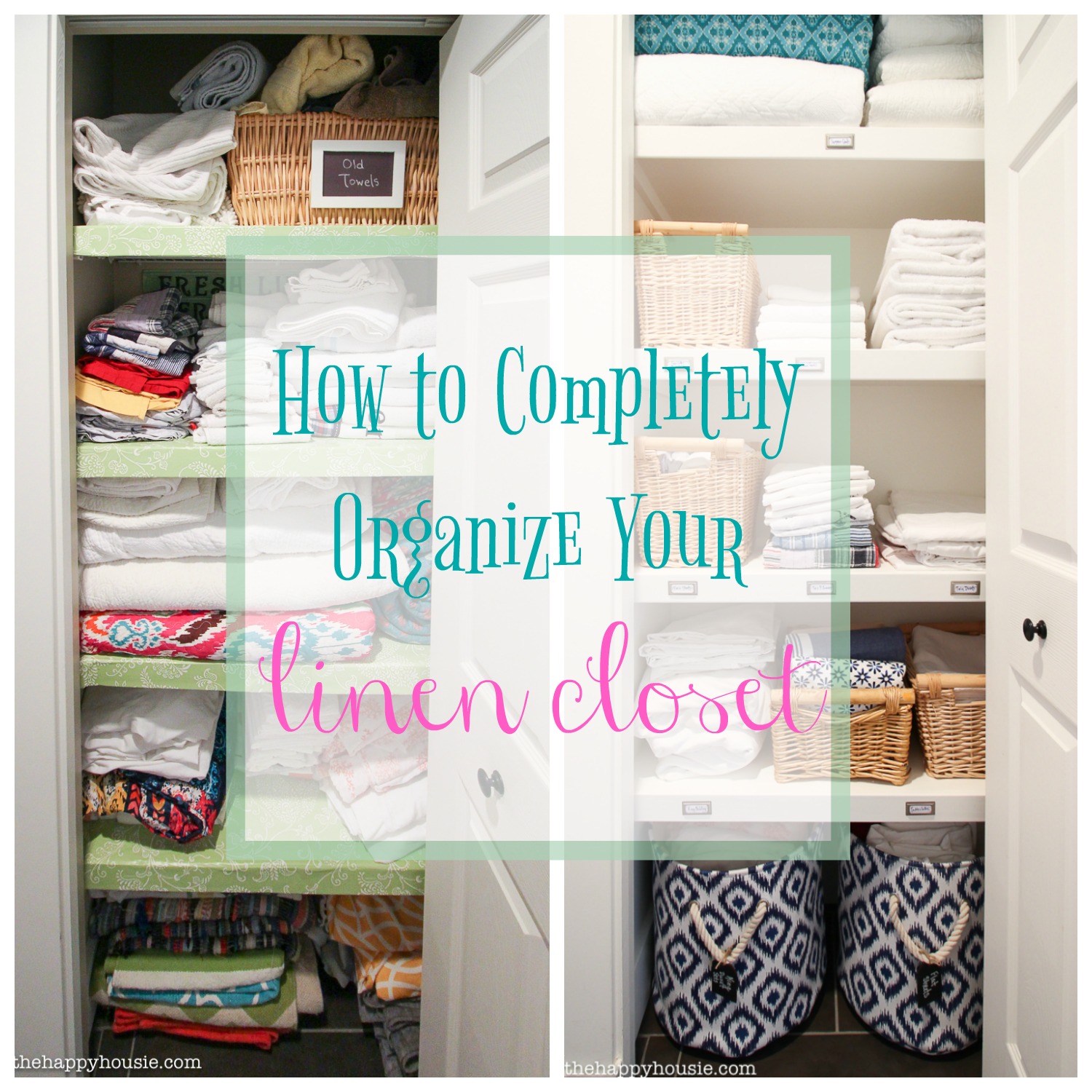 A Twist On An Organized Linen Closet