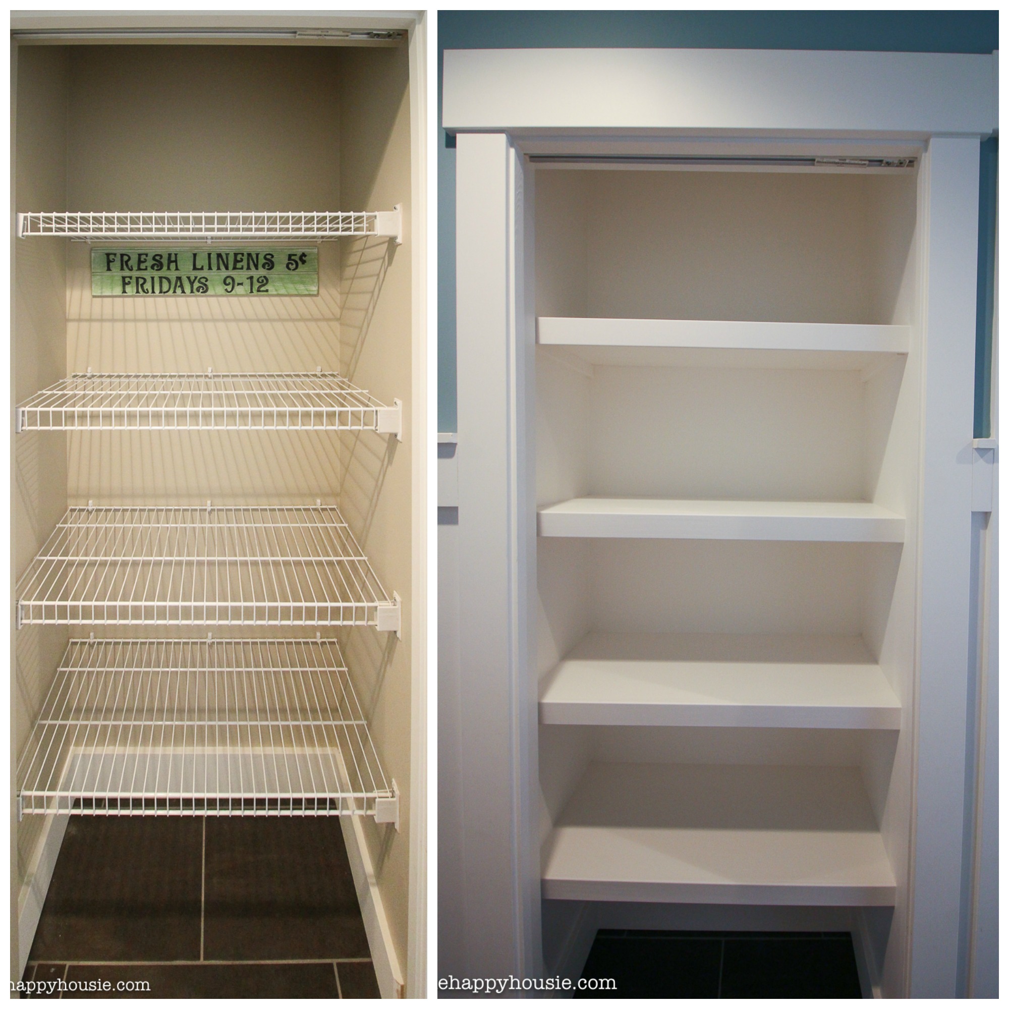 Pantry Makeover + DIY Shelf Liners for Wire Shelves