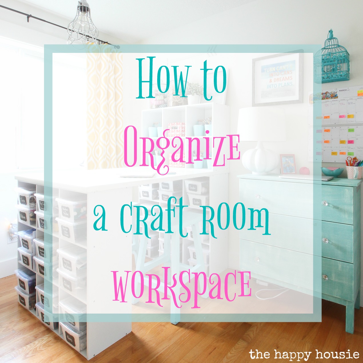 How to Turn a Cluttered Closet into Organized Craft Storage - Pretty Real