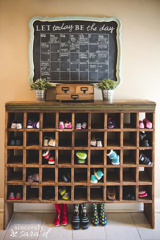 Build a shoe rack for the garage?