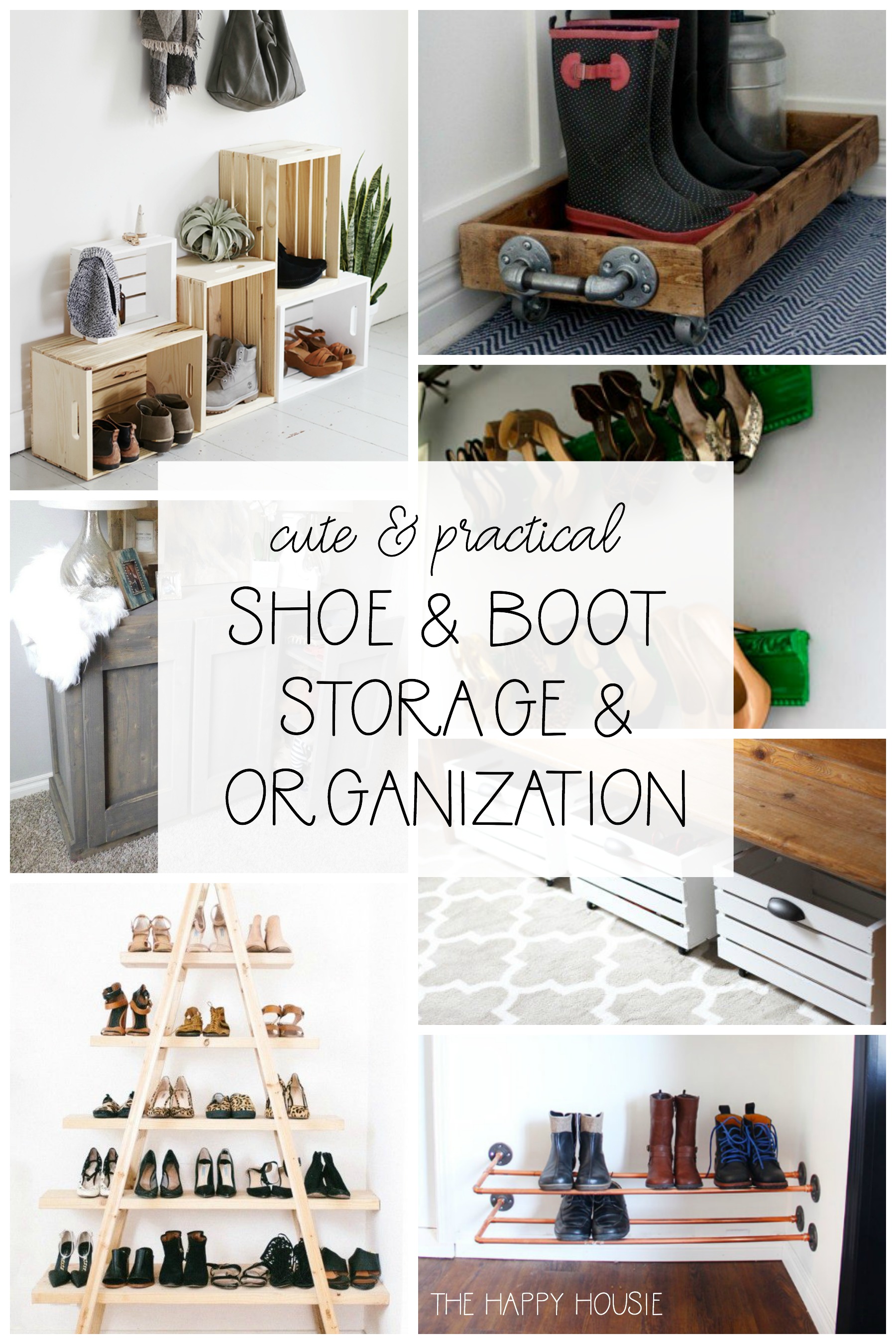 Cute & Practical DIY Shoe Storage and Organization