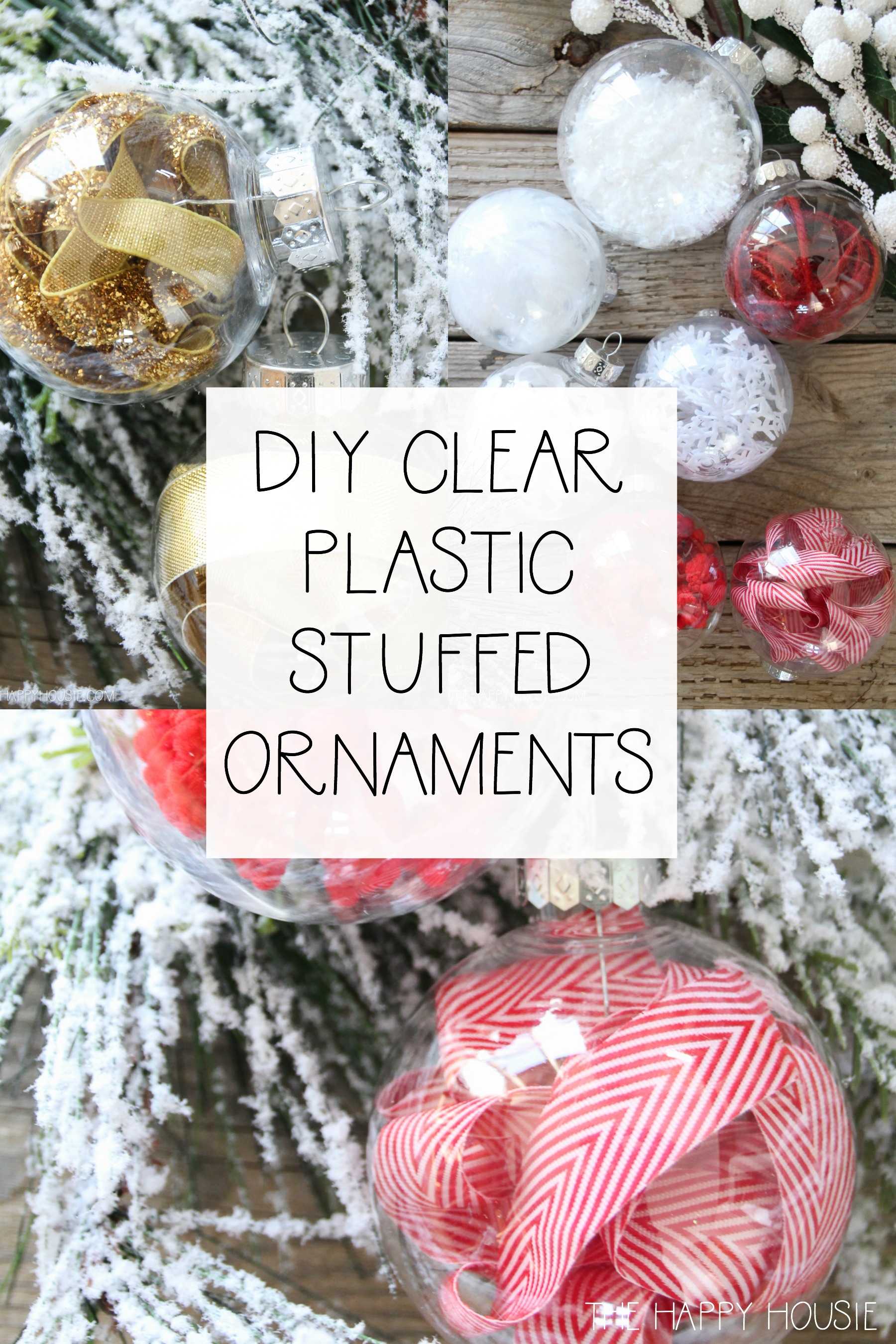 Ideas for Filling Clear Plastic Ornaments