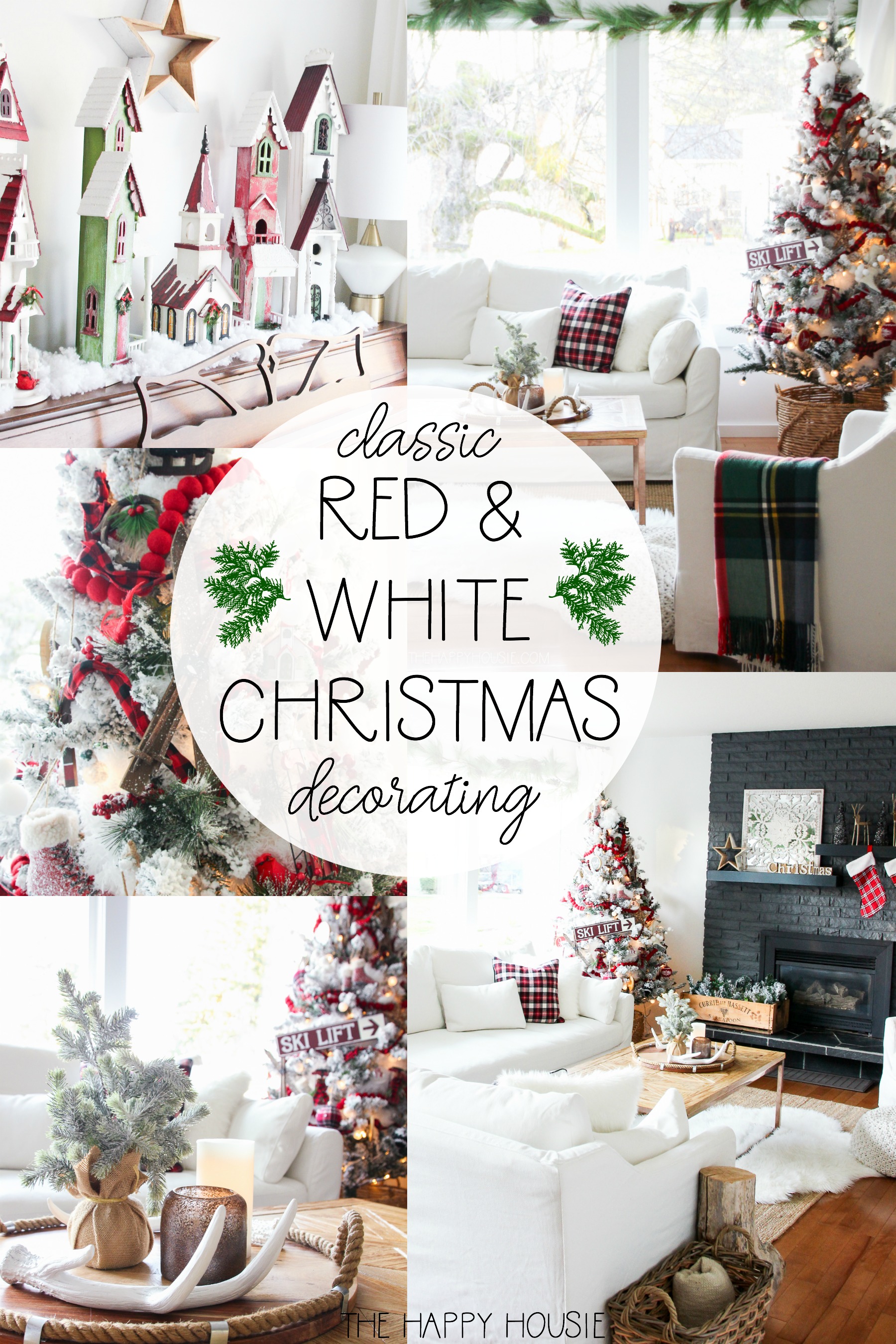 Red & White Christmas Decorating & New Living Room Tour | The ...