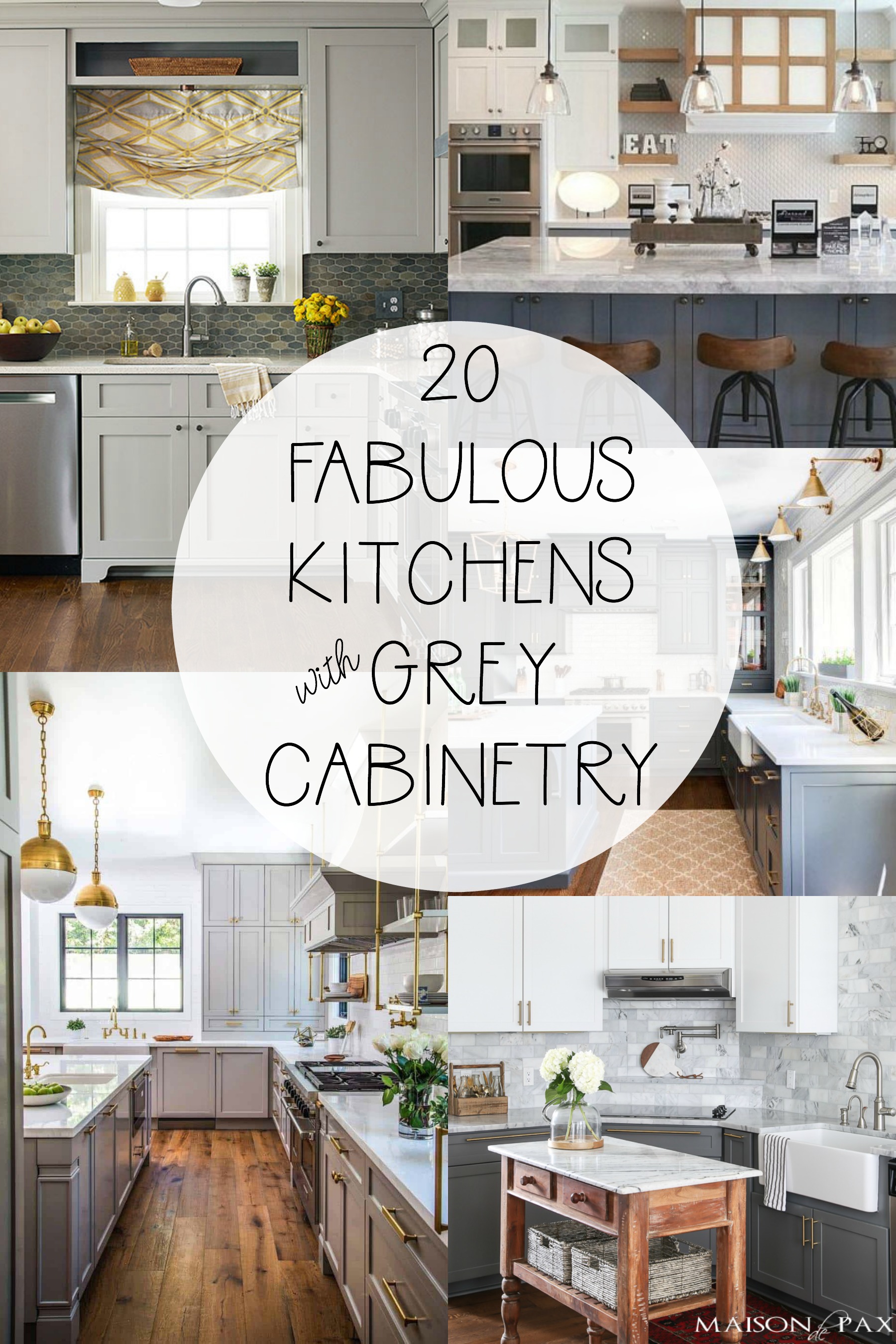 20 Ways to Style Gray Kitchen Cabinets