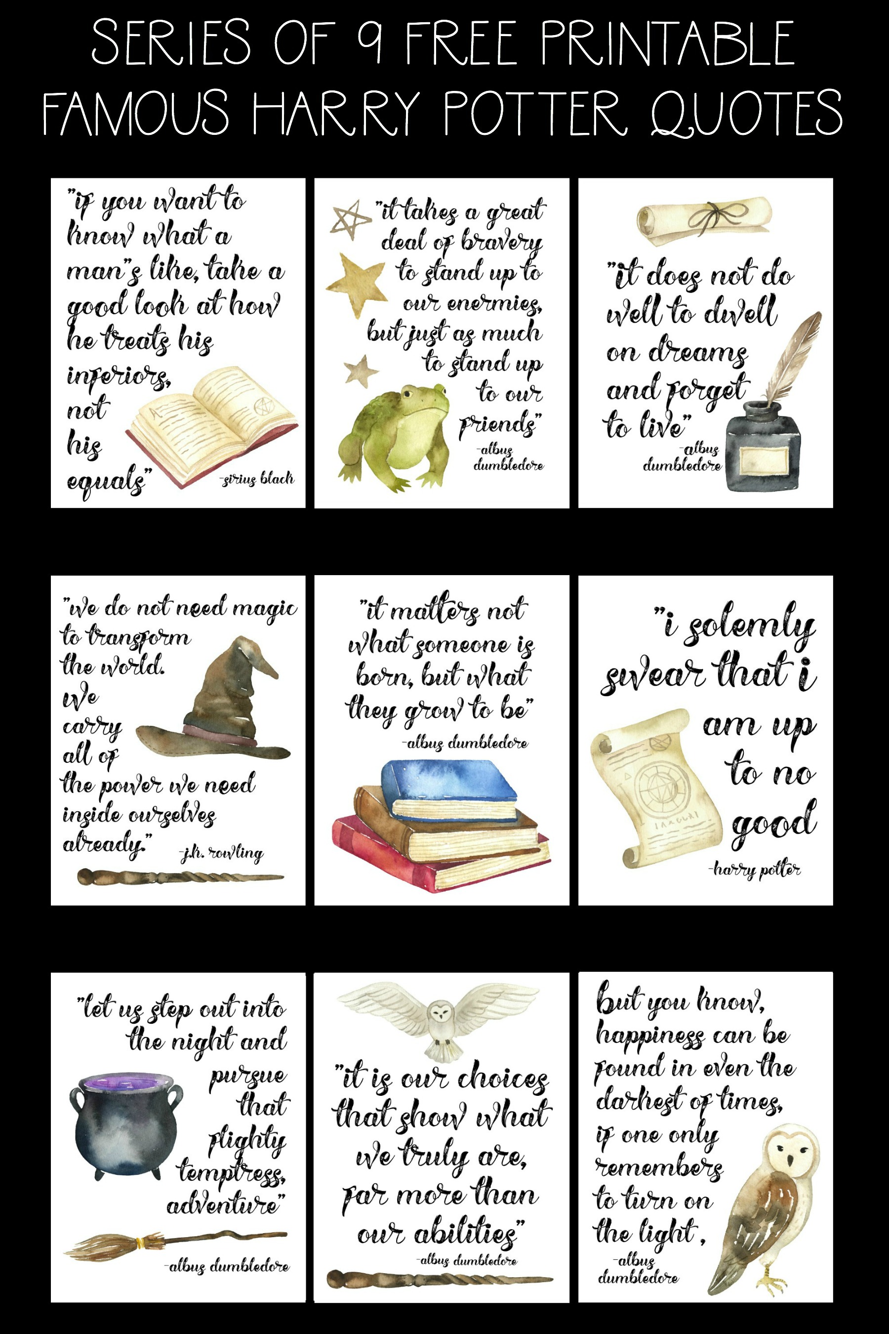 harry potter sayings and memorable quotes
