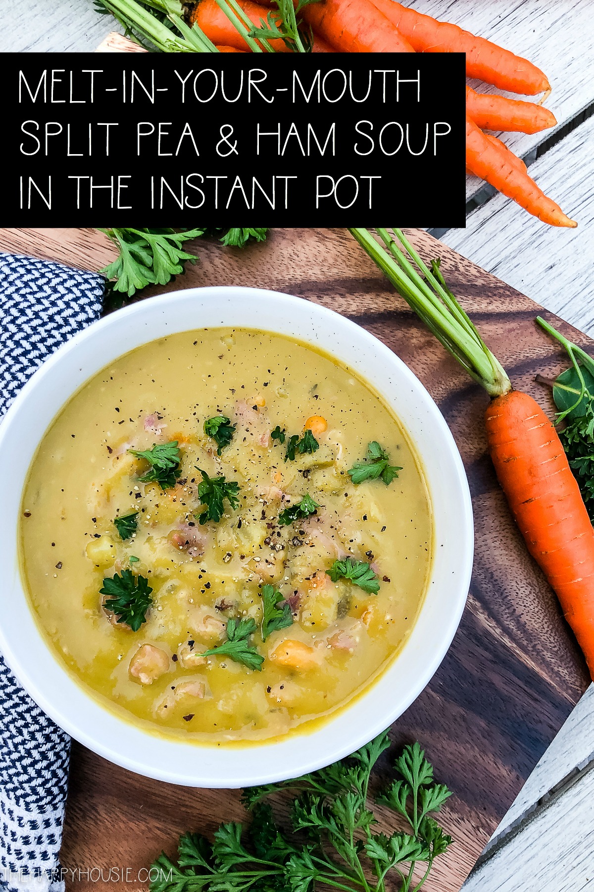 Instant Pot Creamy Split Pea Soup - Happy Foods Tube