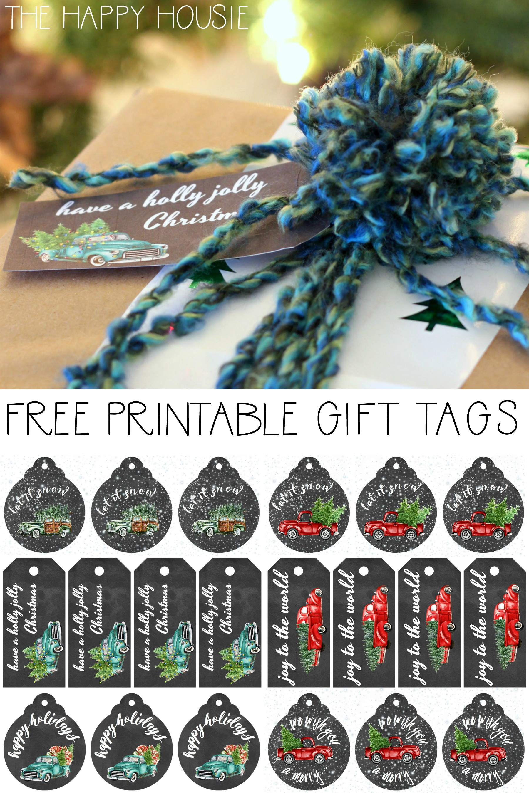 Cute Santa Hat Frog Hoppy Christmas Gift Tags - Printable at Printable  Planning for only 5.95