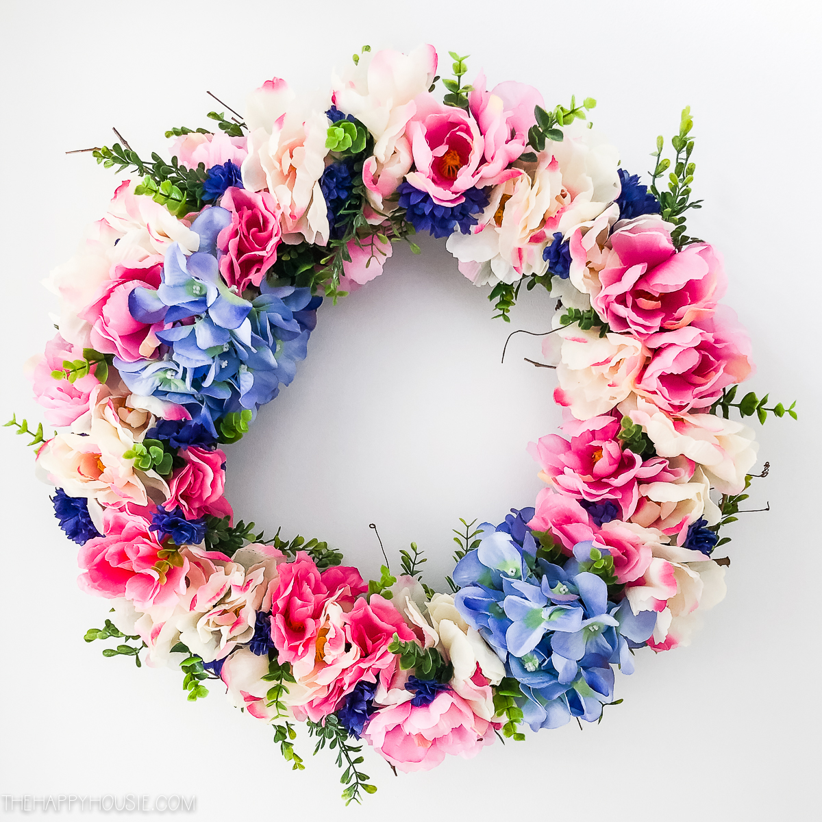 How to Fix a Floral Wreath Form - Grid and Bloom