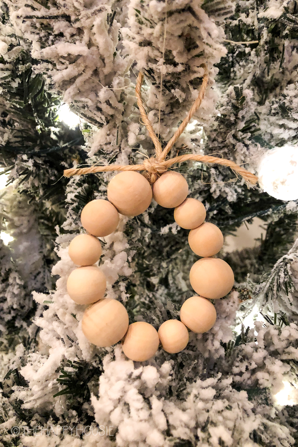How to Make Wood Bead Ornaments for Christmas
