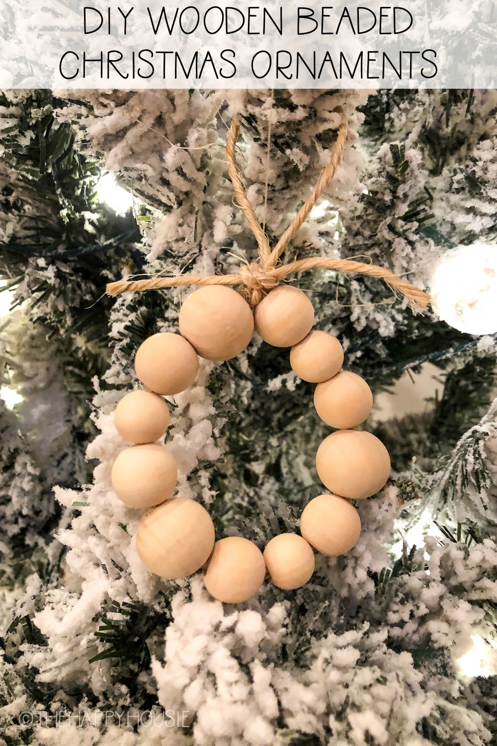 Keep your Christmas tree simple this year with these DIY wooden bead  garlands and clay ornam…