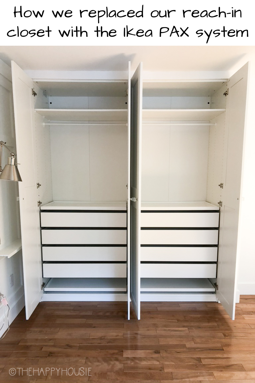 Zichtbaar Oordeel Noord Amerika Replacing our Reach-in Closet with an Ikea Pax Closet System | The Happy  Housie
