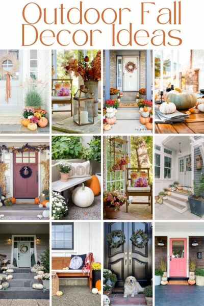 Modern Farmhouse Front Porch Fall Decor | The Happy Housie