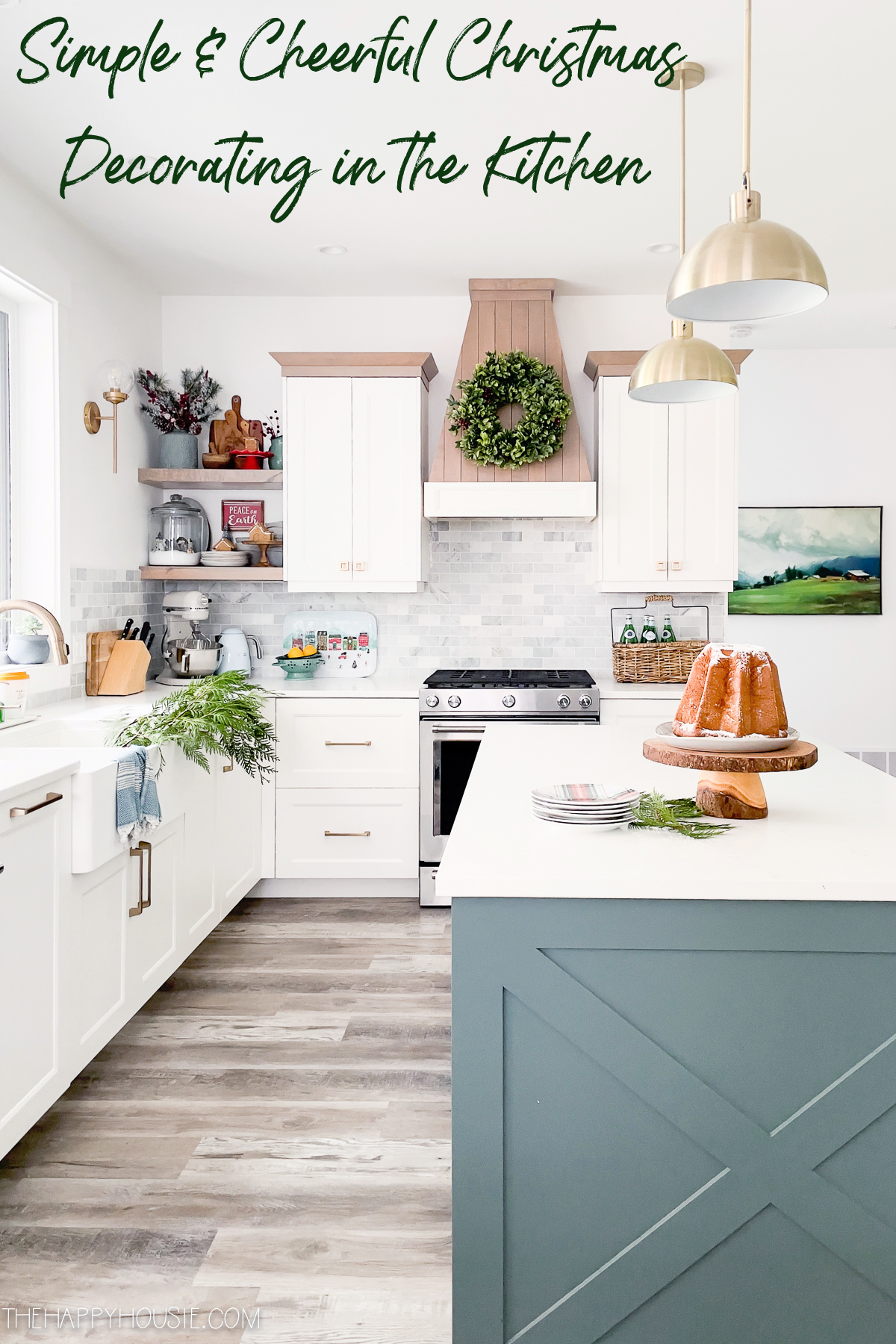 Cheerful & Simple Christmas Kitchen Decor Ideas | The Happy Housie