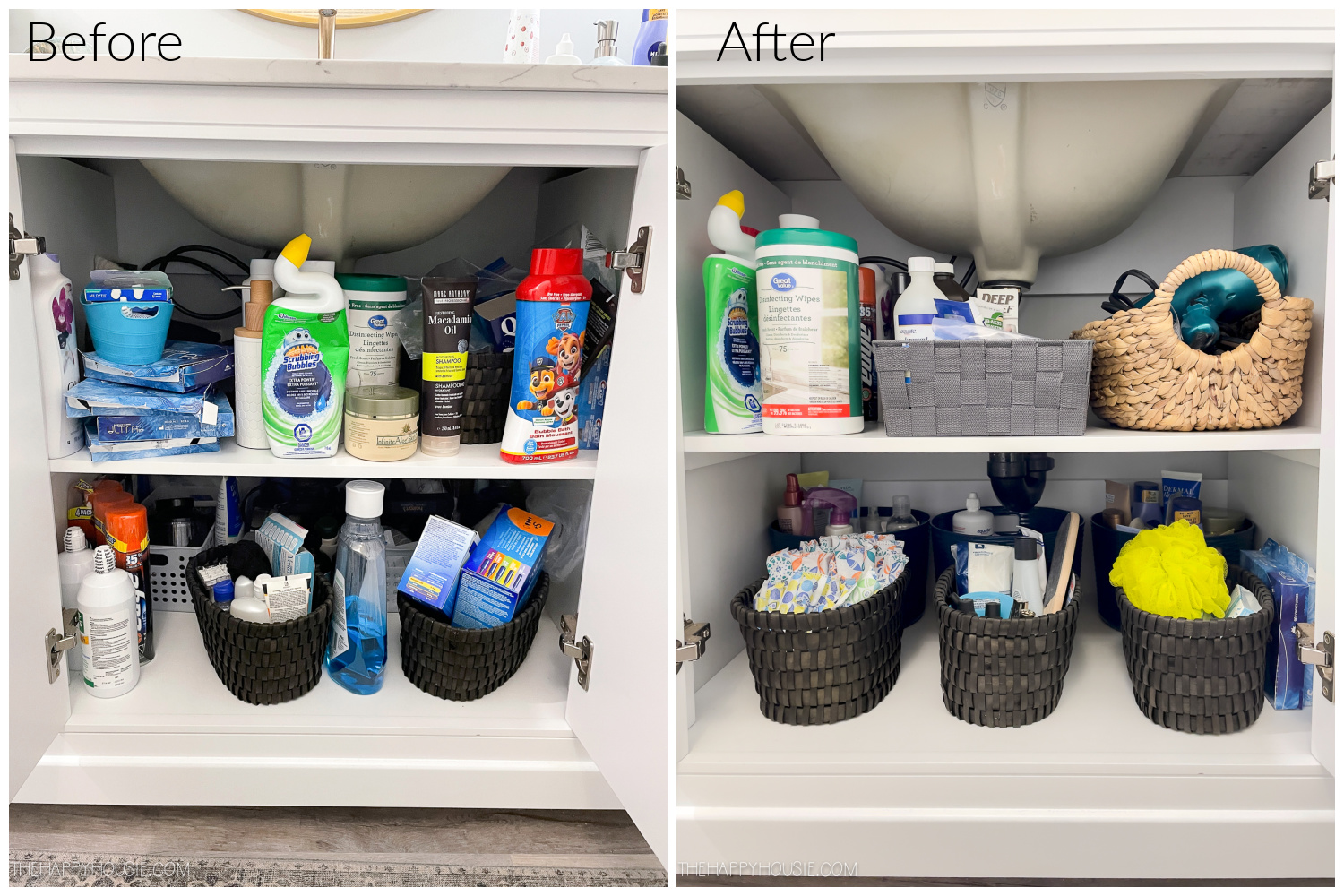 Organizing Bathroom Drawers and Cupboards - Tidbits