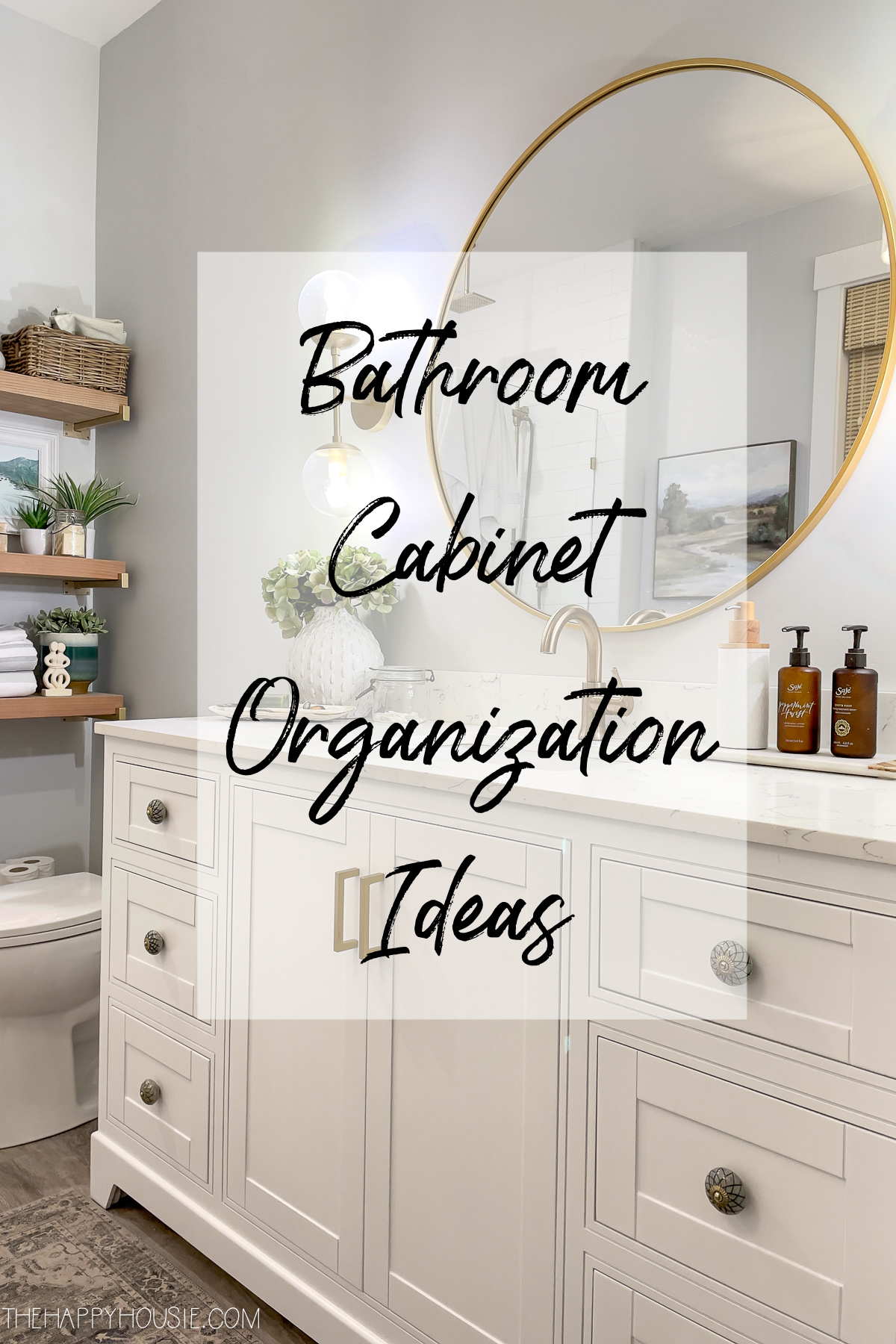 Small Bathroom Cabinet Organization - Small Stuff Counts