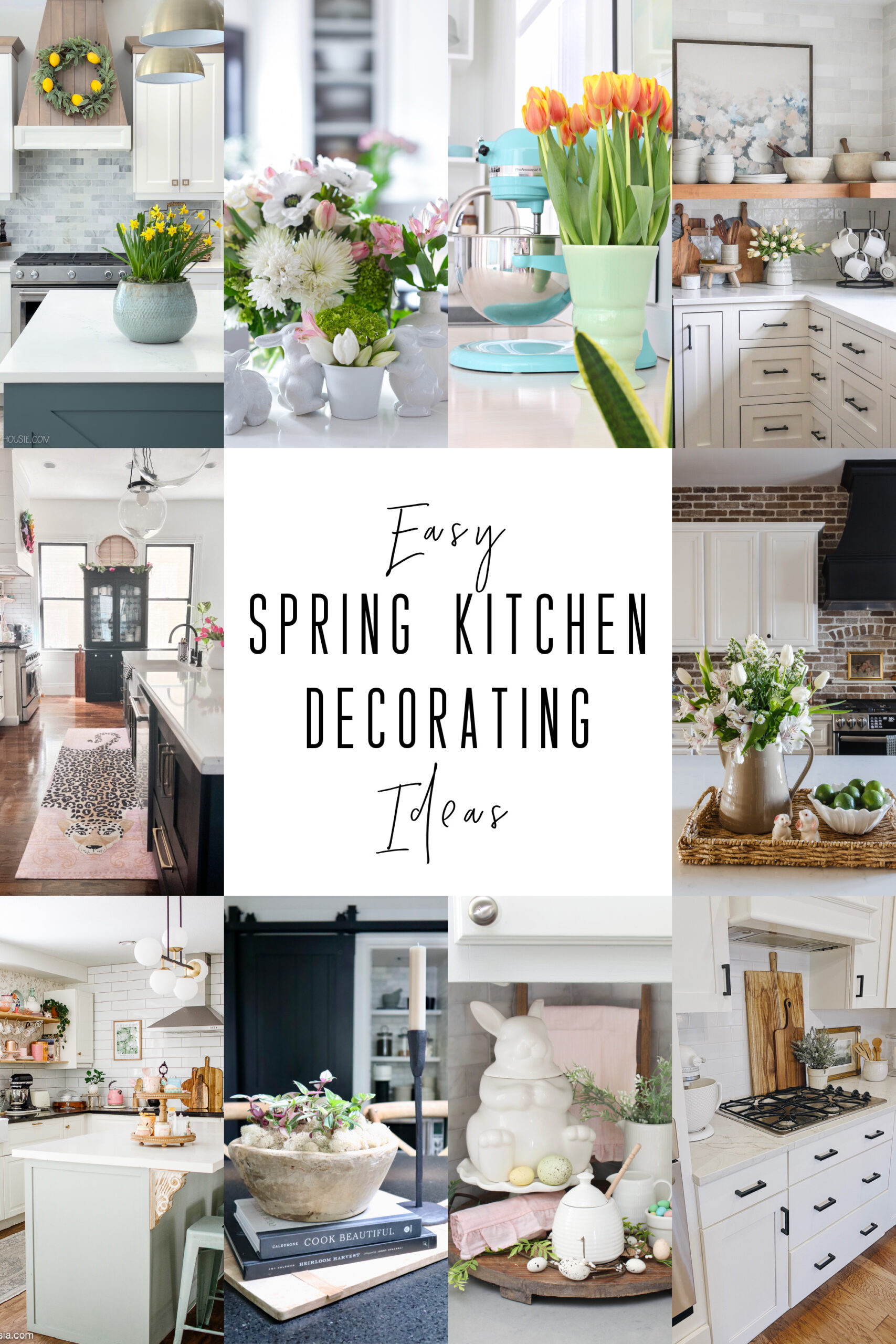 Spring Kitchen with Lemon Kitchen Decor